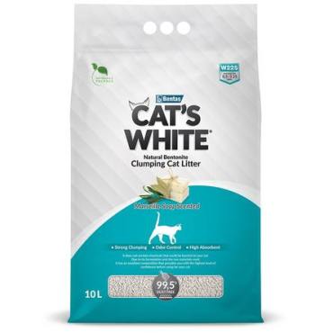 CAT'S WHITE Marseille soap Комкующийся наполнитель для кошек, с ароматом марсельского мыла, 8,55 кг