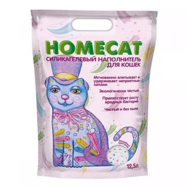 HOMECAT Силикагелевый наполнитель Волшебные кристаллы 12,5 л , 12,5 л
