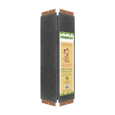 HOMECAT Когтеточка с кошачьей мятой, угловая, большая