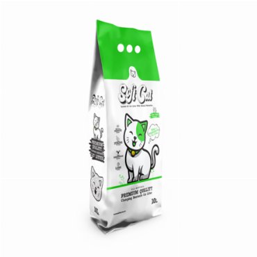 SOFT CAT Комкующийся наполнитель с ароматом алоэ вера, 10л, 10 л