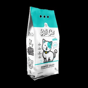 SOFT CAT Комкующийся наполнитель с ароматом марсельского мыла, 5л, 5 л