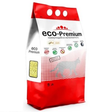 ECO Premium Древесный комкующийся наполнитель, ромашка, 1,9 кг