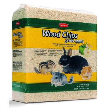 Padovan Wood Chips Древесная стружка для грызунов (с ароматом яблока), 1 кг
