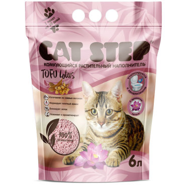 Cat Step комкующийся растительный наполнитель Tofu Lotus (5,62 кг)