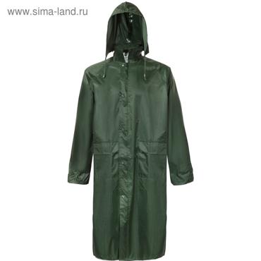 Плащ влагозащитный, полиэстер, цвет зелёный, размер 56-58 (2XL)