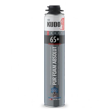 Монтажная пена KUDO PROFF65+ ARKTIKA-18С, зимняя, профессиональная, выход 65 л, 1000 мл