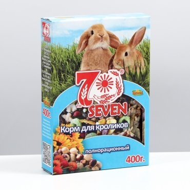 Корм полнорационный SEVEN SEEDS SPECIAL для кроликов, 400 г