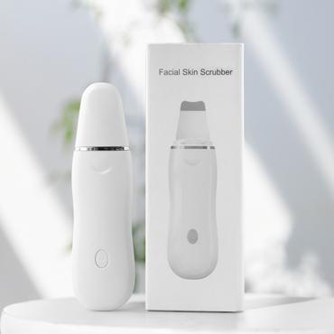 Аппарат Facial Skin Scrubber, для УЗ чистки лица, АКБ, белый