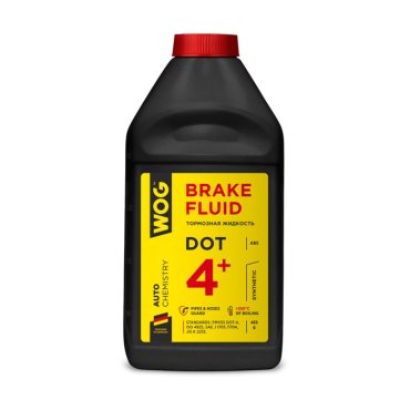Жидкость тормозная WOG DOT-4, 455 г