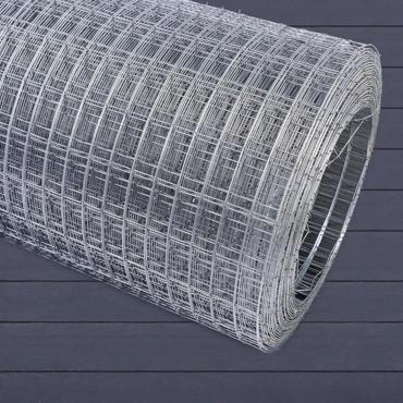 Сетка оцинкованная, сварная, 1,5 × 10 м, ячейка 25 × 50 мм, d = 1,4 мм, металл