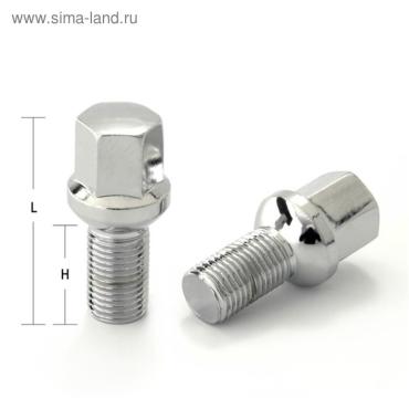 Болт M14x1,5, 96/70, hex17, сфера R13, хром