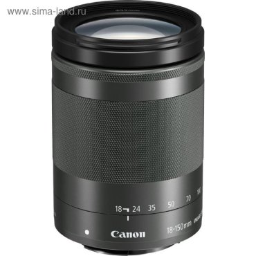 Объектив Canon EF-M IS STM (1375C005), 18-150мм f/3.5-6.3, черный