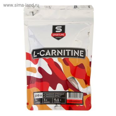 L-Карнитин SportLine, Клубника, спортивное питание, 300 г