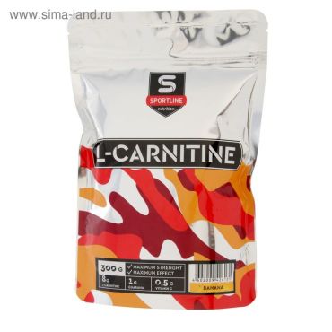 L-Карнитин SportLine, Банан, спортивное питание, 300 г