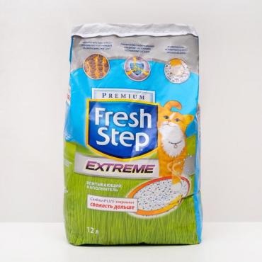 Наполнитель Fresh Step тройной контроль запахов д/кошек 12 литров (6,35 кг)