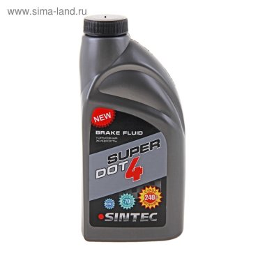 Тормозная жидкость SINTEC Super Dot-4, 455 г
