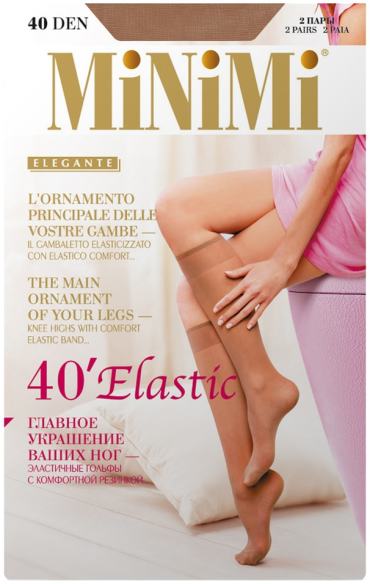 Гольфы MiNiMi Elastic 40 Lycra Daino Коричневые 2 пары