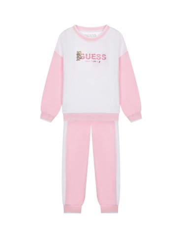 Комплект: толстовка и брюки, розовый Guess детский