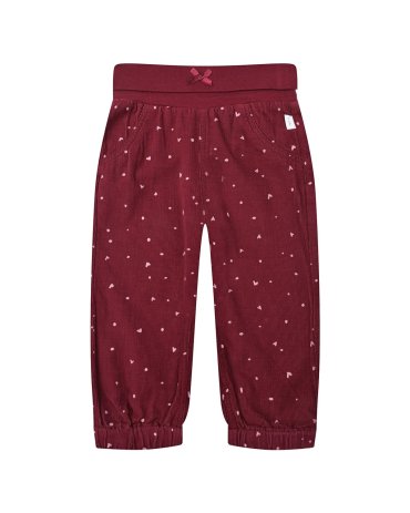 Бордовые вельветовые брюки Sanetta Kidswear детские