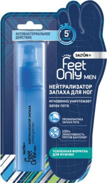 Salton Для быстрого устранения неприятного запаха ног, 60 мл (Salton, Feet Only)