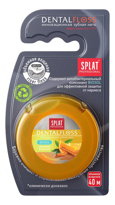 Зубная нить Апельсины-Корица Dental Floss 40м