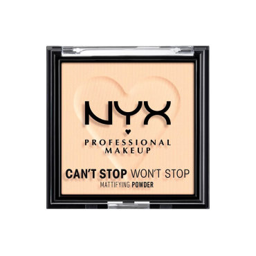 Пудра компактная для лица NYX PROFESSIONAL MAKEUP CANT STOP WONT STOP матирующая тон 01 fair