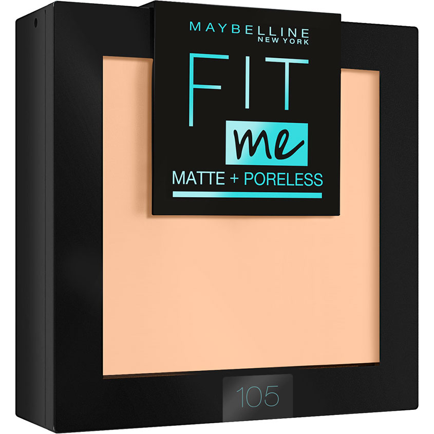 Пудра компактная для лица MAYBELLINE FIT ME тон 105 натуральный бежевый