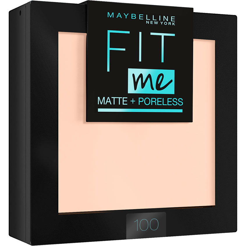 Пудра компактная для лица MAYBELLINE FIT ME тон 100 фарфоровый
