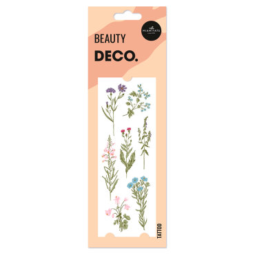Татуировка для тела DECO. WATERCOLOR STORY by Miami tattoos переводная Flowers