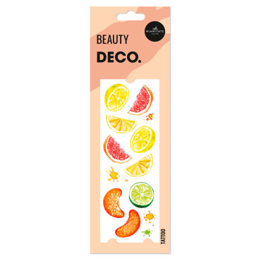 Татуировка для тела DECO. WATERCOLOR STORY by Miami tattoos переводная Citrus