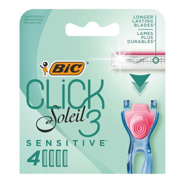 Кассеты для станка BIC CLICK 3 SOEIL SENSETIVE 4 шт