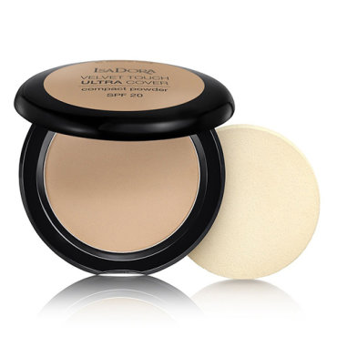Пудра компактная для лица ISADORA VELVET TOUCH ultra cover compact SPF 20 тон 65
