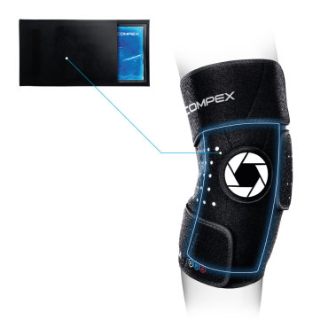 Бандаж колена Compex Coldform Knee с гелевым вкладышем,размер S-M, 83-0026-SM-FG