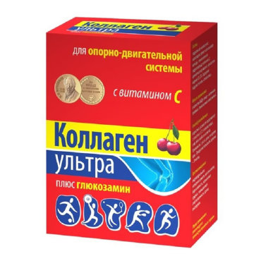 Коллаген-ультра с глюкозамином, вкус «Вишня», 7 саше, Веда