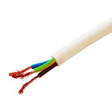 Провод ПВС, 3х1.5 мм², 20 м, медь, гибкий, ТУ, белый, РЭМЗ/TDM, SQ0118-0707