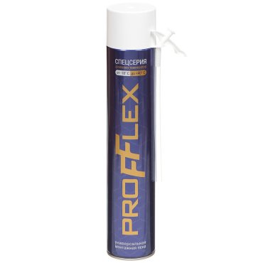Пена монтажная Profflex, бытовая, 750 мл, Спецсерия, всесезонная
