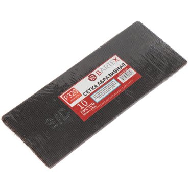 Сетка абразивная Р320, 115х280 мм, 10 шт, Bartex, 0304115-320