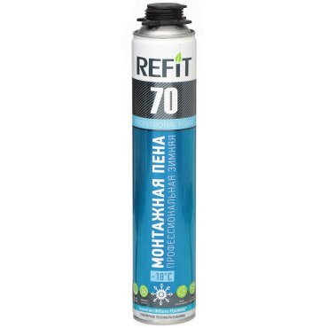 Пена монтажная Kolt, профессиональная, 70, 1 кг, Refit, зимняя, R87S70