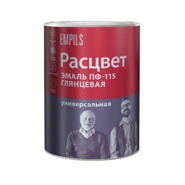 Эмаль Расцвет, ПФ-115, оранжевая, 0.9 кг