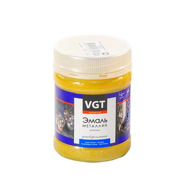 Эмаль VGT, ВД-АК-1179 Металик, универсальная, акриловая, золото, 0.23 кг