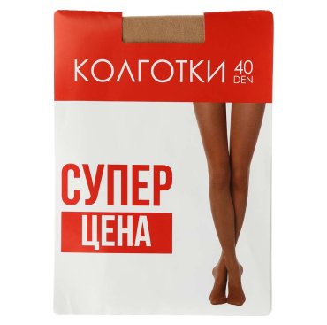 Колготки капроновые женские 40 DEN, 96% полиамид, 4% эластан, 1/2, 3, 4, 3 цвета, GC Design