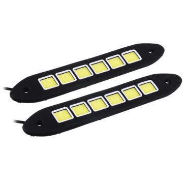 Дневные ходовые огни NEW GALAXY, LED 36шт, гибкий резин. корп., 180мм, 12V, белый, 2шт.