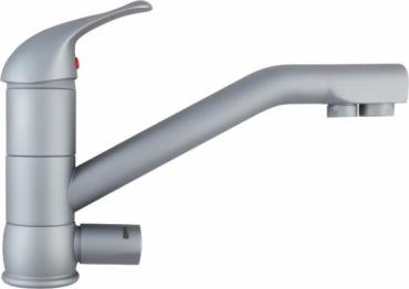Кран комбинированный (смеситель + питьевая) atoll NKD0112ST-L мат. никель (Satin Nickel)