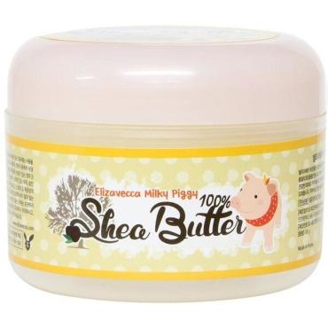 Elizavecca Многофункциональное 100% масло ши для лица и тела Milky Piggy Shea Butter 100% , 88 г.
