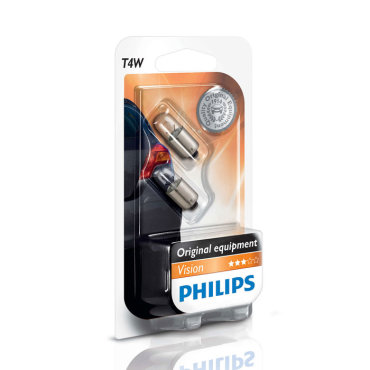 Автомобильная лампа T4W 4W 2 шт. Philips