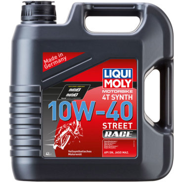 Масло моторное Motorbike 4T Synth Street Race 10W-40 Liqui Moly 20754 4л