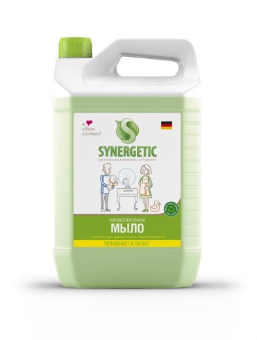 Synergetic Мыло жидкое биоразлагаемое Луговые травы, 5 л.