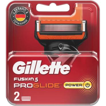 Gillette Сменные кассеты Fusion5 ProGlide Power, 2 шт.