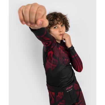 Рашгард детский Venum Nakahi Black/Red L/S Venum
