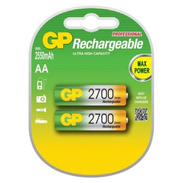 Аккумулятор GP 270AAHC-BC2 2хАА 2700мАч